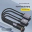 Thiết kế khuỷu tay âm thanh nổi Cáp chuyển đổi OTG 66W Cáp chia sạc nhanh 20CM Cáp chuyển đổi ngắn bện Nylon cho đầu đọc thẻ / chuột / bàn phím