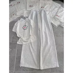 sét bộ quần dài da cá xám tiêu +mix áo Croptop in ng ực Phong cách đa dạng -chang3158