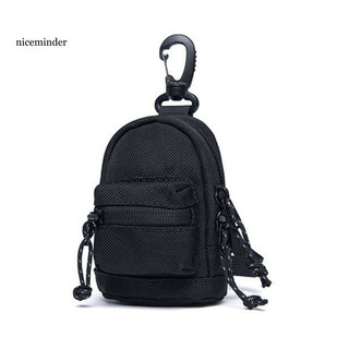 ZNCE _ Túi đựng chìa khóa treo cổ Mini chống nước – Ví dây kéo vải Oxford đựng tiền xu, tai nghe, đồ trang sức, móc khóa ba lô nhỏ