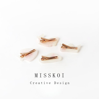 MISMEMO Kẹp Tóc Hình Động Vật Thế Giới Cho Nữ, Thiết Kế Trái Tim Xinh Xắn