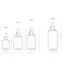 Bình xịt OLVIDO, Chai xịt rỗng PET 50 / 100 / 150 / 200ml, Chai nước hoa có thể đổ lại chống rò rỉ di động cho chuyến đi du lịch và công tác