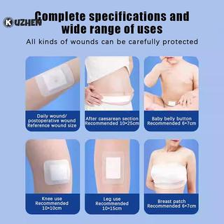 KUZHEN 10 / 20 Cái Thoáng Khí Không Dệt Y Tế Dính Vết Thương Băng Hỗ Trợ Băng Vết Thương Lớn Công Cụ Sơ Cứu Cố Định Băng Stier HOT