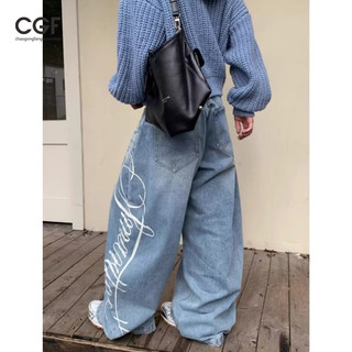 CGF Quần Jean Nam Phong Cách Retro Mỹ, Dáng Rộng Đơn Giản Lấy Cảm Hứng Từ Nhật Bản