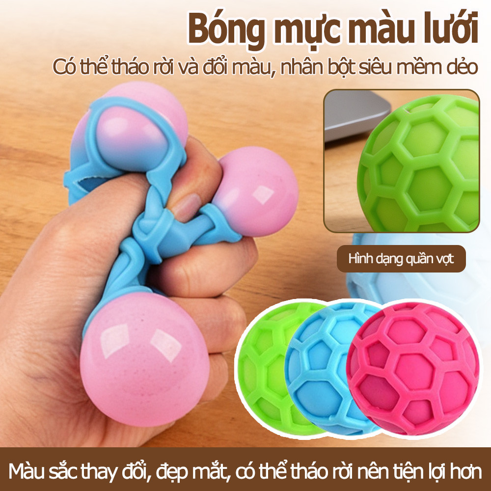 Đồ chơi giảm căng thẳng mềm mại, bóng cảm giác giúp giải tỏa căng thẳng và cân bằng tinh thần.