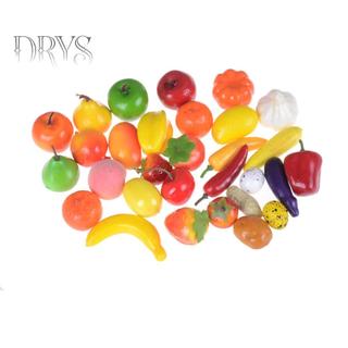 (TFT) 10 Chiếc Mini Mô Phỏng Trái Cây Rau Củ Đồ Chơi Nhà Bếp Trẻ Em Giả Vờ Chơi Đồ Chơi MỚI