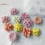 TRTR 7 Lưới Hoa Khuôn Silicon 3D Hoa Hồng Mẫu Đơn Bánh Sô Cô La Khuôn Nướng Bánh Handmade Nến Xà Phòng Thạch Cao Nhựa Thủ Công Dụng Cụ Làm VN