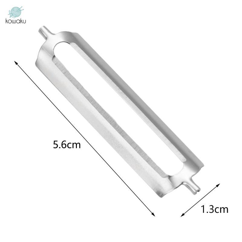 10 lưỡi dao thay thế cho dụng cụ gọt vỏ nhà bếp, thép không gỉ 5,6cm cho rau củ và trái cây