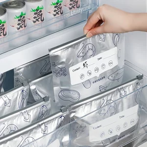 Set 10 Túi Giữ Tươi Thực Phẩm Có Khoá Kéo Bằng Lá Nhôm Dày Dặn Có Thể Tái Sử Dụng