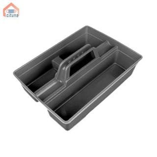 Khay đựng đồ vệ sinh có tay cầm - Giỏ đựng đồ màu xám 15x10.8x4.5inch