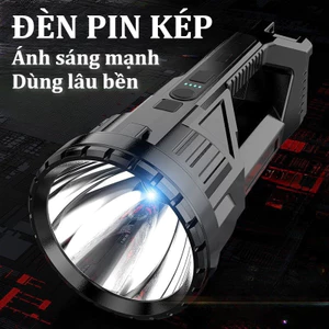 Đèn pin cầm tay siêu sáng đa năng, 2 nguồn sáng LED & COB, chống nước IPX4, sạc Type-C, pin 1200mAh dùng lâu 8-24h