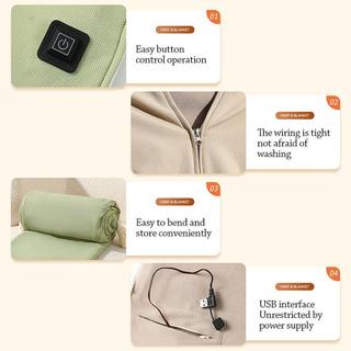 Chăn và áo choàng sưởi điện USB tiện lợi, dễ giặt - Perfect cho mùa đông lạnh giá tại văn phòng
