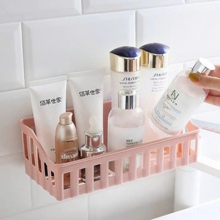 KỆ NHỰA DÁN TƯỜNG ĐỂ ĐỒ NHÀ TẮM - GIÁ ĐỂ ĐỒ NHÀ BẾP DẠNG ĐAN LƯỚI TIỆN LỢI Gia dụng TC 256