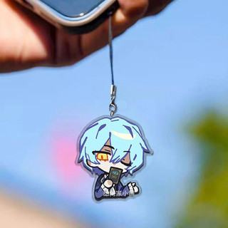 Game Library Of Ruina Roland Angela HOD Michelle Cosplay Keychain Rope Phone Chain Acrylic Key Chain Bag Pendant Acces