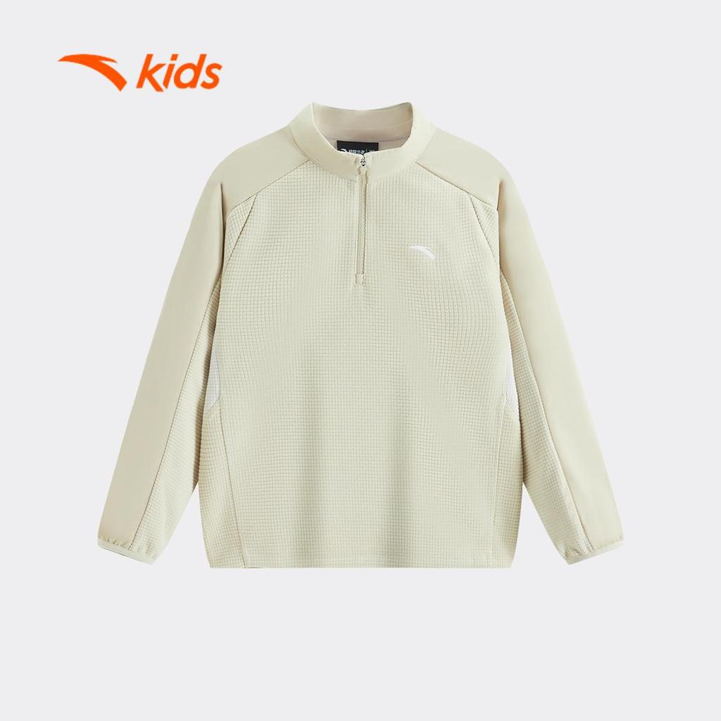 ANTA Kids Áo Dài Tay Thể Thao Bé Trai Cổ Đứng, Giữ Ấm T526A6701B