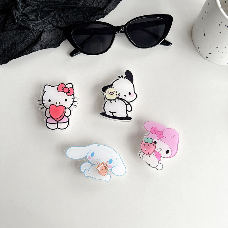Sanrio Cinnamoroll Hello Kitty Airbag bracket Finger Phone Holder Grips Mobile Phone and Tablet