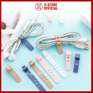 Dây buộc chống rối dây sạc, tai nghe, phụ kiện silicone nhỏ gọn, chống thất lạc, dây buộc chống rối siêu tiện lợi SCCS