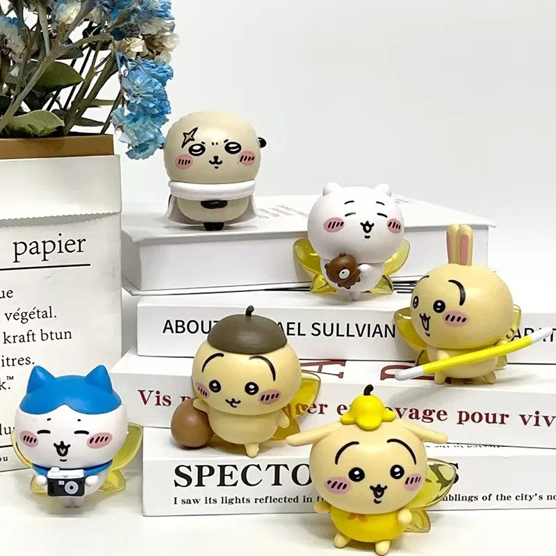 6 Cái / lốc Chiikawa Happy Partner Series Nhân Vật Hành Động Trang Trí Nội Thất Ô Tô Đồ Chơi Phụ Kiện Ô Tô Mô Hình Búp Bê Trẻ Em Trang Trí Bàn Làm Việc