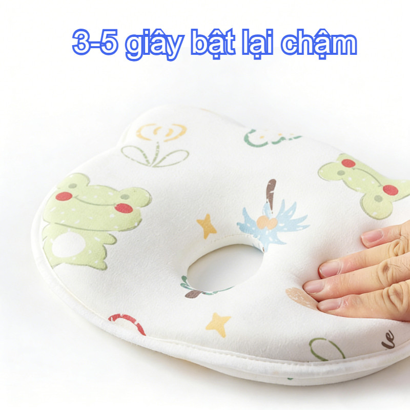 【SKISOPGO】Gối định hình đầu cho bé họa tiết,bẹp đầu cho bé sơ sinh từ 0-1 tuổi,gối lõm xô gối đầu cho bé ngủ
