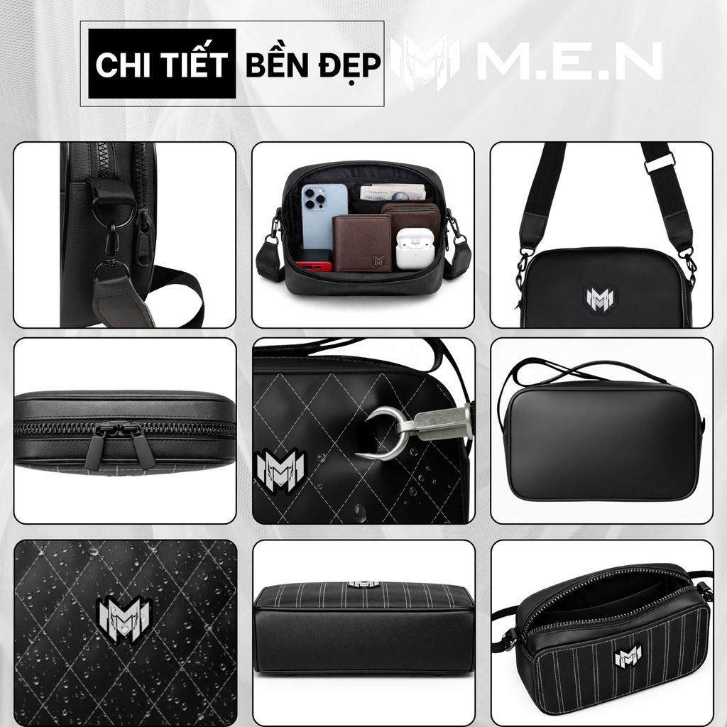 Túi đeo chéo unisex cá tính BX9-CAPTAND kiểu ngang Men chống sốc [CHUYÊN SẢN XUẤT]