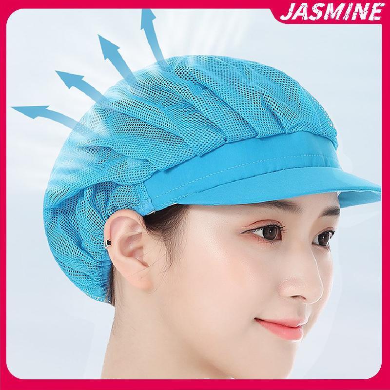 Mũ đầu bếp Jasmine chống bụi, phù hợp xưởng phục vụ và nhà máy thực phẩm