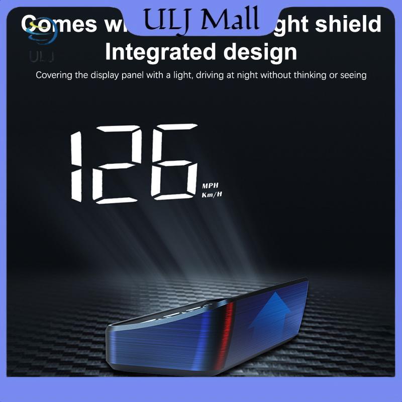 Đồng hồ tốc độ ô tô ULJ HUD GPS Head Up Display Đồng hồ đo tốc độ kỹ thuật số Máy chiếu kính chắn gió cho xe Tru Phụ kiện điện tử tự động.
