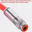 NOTE1 1 Khớp nối nhanh, KK2P / KK2S-04H-06H-04E-06E-06E Ống PU Đầu nối nhanh, Ống nối ống một chiều bằng khí nén bằng đồng thau