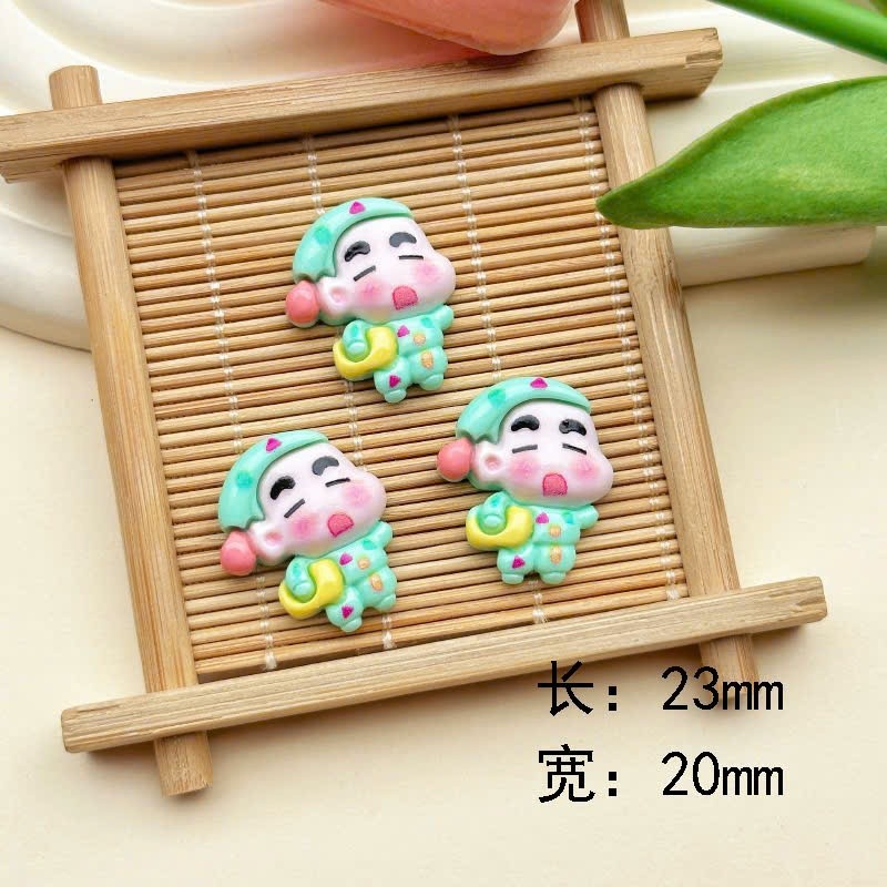 Set Charm Shin Cậu Bé Bút Chì Chibi Baby Pastel Dễ Thương – Charm Gắn Dép Hoạt Hình Cute Hot Trend, Phụ Kiện DIY Dép Xin