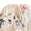 Flannel Bộ Đồ Ngủ Nữ Mùa Đông Dày Plus Lông Cừu Sinh Viên Hoạt Hình Dễ Thương Cardigan Loungewear Bộ Đồ Hai Mảnh