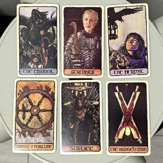 Bộ bài Tarot Game of Thrones 10.3 * 6cm GOT, 78 lá bài minh họa tuyệt đẹp Trò chơi kể may mắn saixit2vn
