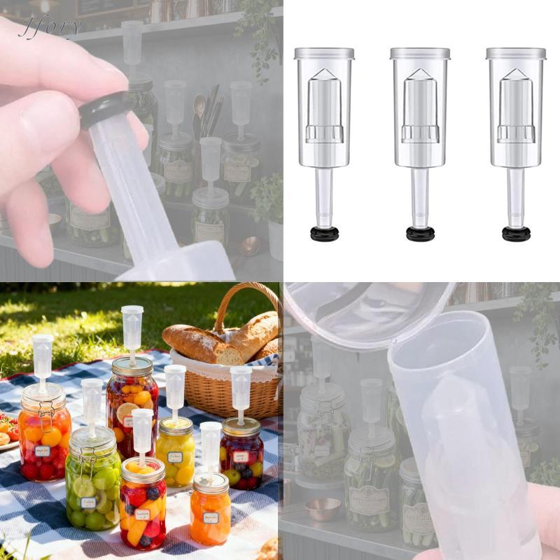 Jfory Bộ 3 Airlock để lên men chắc chắn để làm bia rượu vang với Grommets để pha Kimchi Bảo quản bia lên men