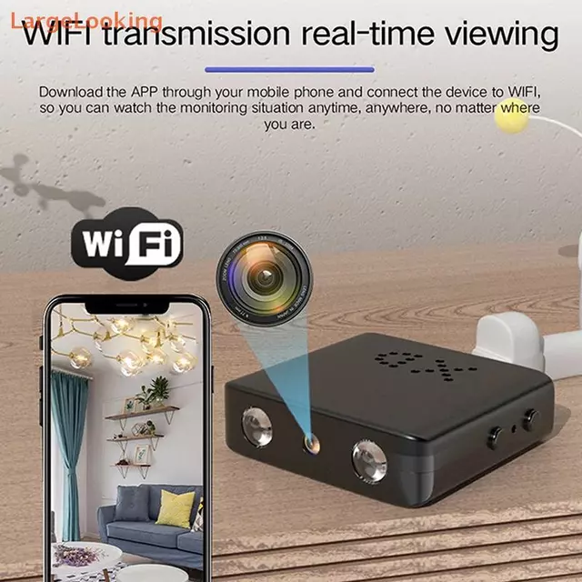 [LargeLooking] Camera Wifi Mini 1080P HD Camera dây XD Camera an ninh gia đình thông minh Camera IP chống trộm trong nhà Video Ứng dụng giọng nói Cam thời gian thực