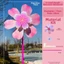 YOLOGO 1 / 2 Chiếc Đứng Bãi Cỏ Hoa Pinwheel, Multistyles Hoa Anh Đào Xoay Gió Cối Xay Gió, Đường Kính 19 / 21 / 32 / 36cm Tiệc Ngoài Trời Nhiều Màu Sắc Sân Vườn Cối Xay Gió