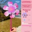 YOLOGO 1 / 2 Chiếc Đứng Bãi Cỏ Hoa Pinwheel, Multistyles Hoa Anh Đào Xoay Gió Cối Xay Gió, Đường Kính 19 / 21 / 32 / 36cm Tiệc Ngoài Trời Nhiều Màu Sắc Sân Vườn Cối Xay Gió