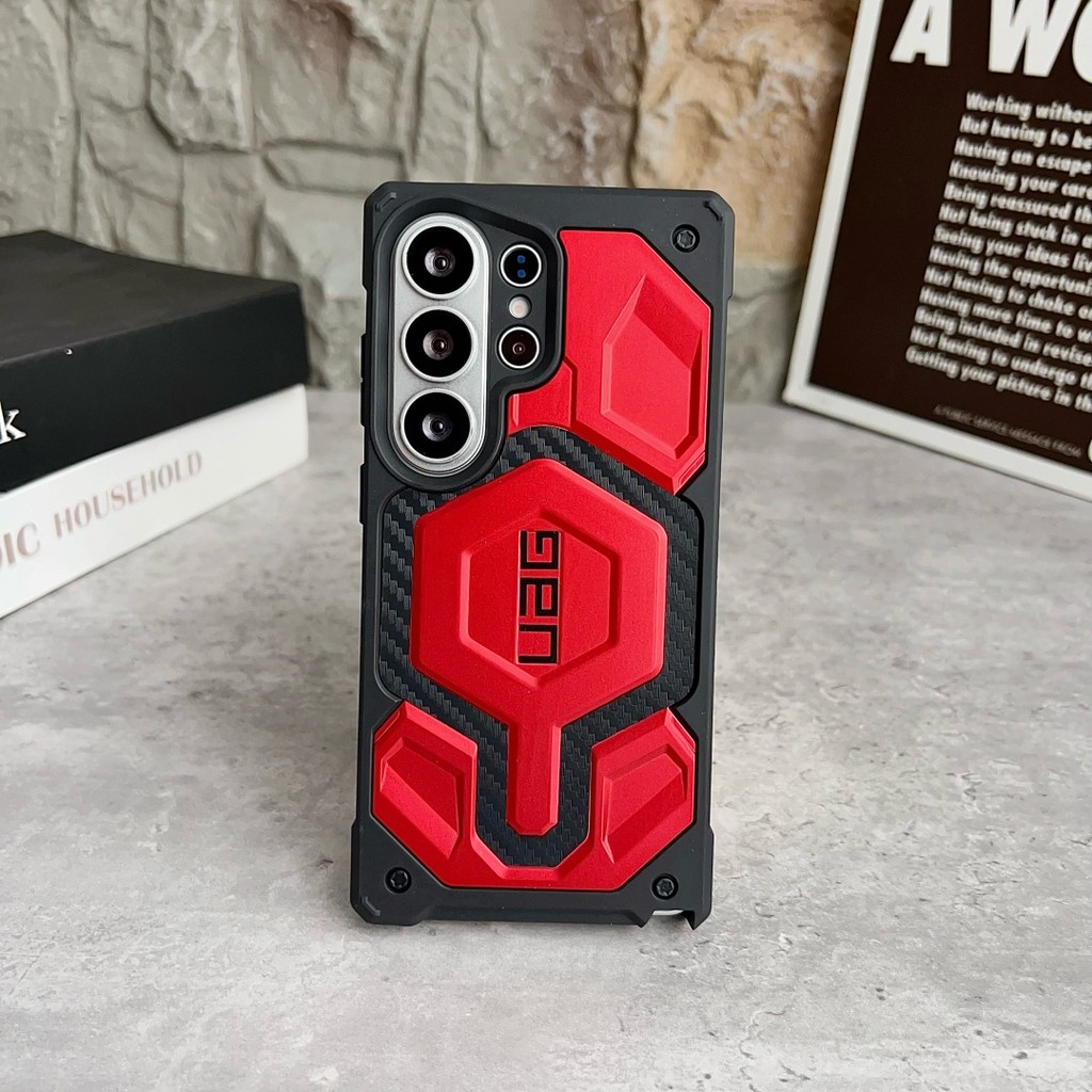 Ốp lưng UAG The Monarch Pro sợi Carbon cho Samsung S26/S25/S24/S23, từ tính, chống sốc