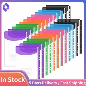 Nút chụp & Nhãn Túi Chất kết dính-24-Pack Thiết kế 11 lỗ, có thể mở rộng cho gia đình để lưu trữ văn phòng trường học