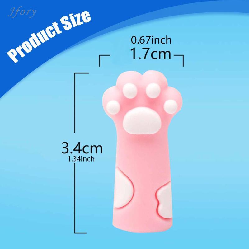 Jfory Nút chặn kim đan Cat Paw, Nút chặn đầu kim, Đồ dùng nghệ thuật nhẹ Bảo vệ đầu để may và móc tay