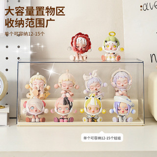 Pop Mart Màu Trơn Bí Ẩn Hộp Bảo Quản Hiển Thị Đứng Acrylic Hộp Hiển Thị Chống Bụi Tủ Hình Để Bàn Hộp Bảo Quản 26.3.1 2XZJ