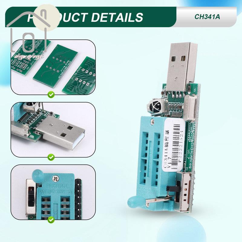 1 Chiếc Kim Loại Ch341A Lập Trình Viên V1.7 1.8V W25Q64Fw W25Q128Fw Phần