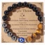 Vòng tay mắt ác Unisex - Đá đa kim cương (Mắt ác, Mắt hổ, Hematite, Tourmaline) Hạt được đánh bóng - Handmade - Tấm chắn năng lượng âm - Tăng cường trực giác