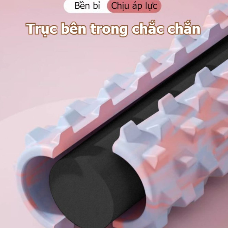 Con Lăn Massage EVA Foam Roller Gai Nhọn[45cm] -Giãn Cơ,Giảm Đau Hiệu Quả Cho Yoga, Tập Gym Tại Nhà