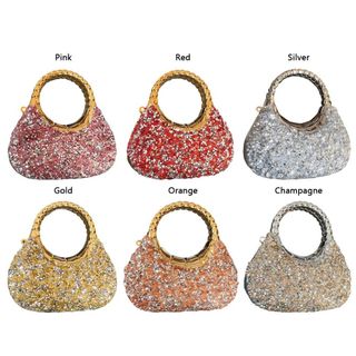 Túi đá mini FURNIGO, acrylic trang trí kim cương giả, thiết kế lấp lánh, xách tay cỡ nhỏ