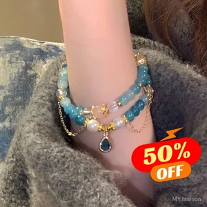 Vòng Tay Pha Lệ Hình Tròn Đôi Phong Cách Cung Điện Cổ Điển - Nhẹ Nhàng Cho Bạn Gái
