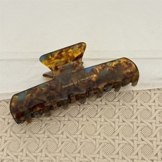 Kovoi / Phiên Bản Hàn Quốc Thời Trang Cá Mập Kẹp Tóc Retro Tính Khí Acetate Nửa Lấy Kẹp Lưng Đầu Tấm Kẹp Tóc