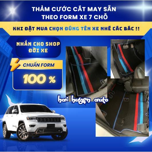 Bộ thảm lót sàn xe 7 chỗ đủ 3 hàng ghế nguyên zin (NHẮN ĐỜI XE CHO SHOP) cắt sẵn và may bo viền sẵn theo form xe