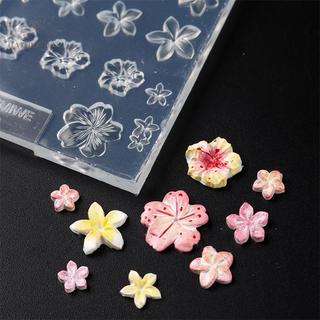 [hatheaven] Khuôn nghệ thuật làm móng bằng silicon tự làm thủ công cho móng tay Thời trang Hoa Nail Art Design Mold Mẫu trong suốt cao Đẹp