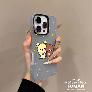 Ốp Điện Thoại Rilakkuma Dễ Thương Cho Xiaomi 15T 11T Pro Poco C75 C71 C61 C51 C50 M5S M3 M2 Pro X5 X3 NFC Pro 4G 5G Vỏ Màu Kẹo Chấm Đơn Giản 2 Trong 1 Chụp Ảnh