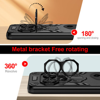 Dành cho Honor 300 Pro / 300 Ultra Ốp điện thoại cứng có giá đỡ vòng loại kéo Chống sốc viền nâng lên mỏng