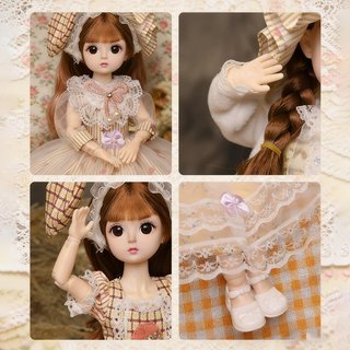 Búp bê BJD 30cm – 20 khớp linh hoạt, dễ thương – 2 mẫu lựa chọn – Thân thiện môi trường – Quà sinh nhật ý nghĩa cho bé