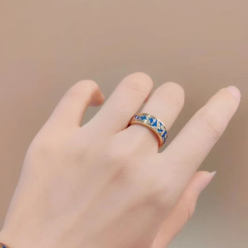 Tính khí cổ điển men đa năng Ai Cập cổ đại văn hóa và sáng tạo vòng tay nữ hàng ngày màu xanh
