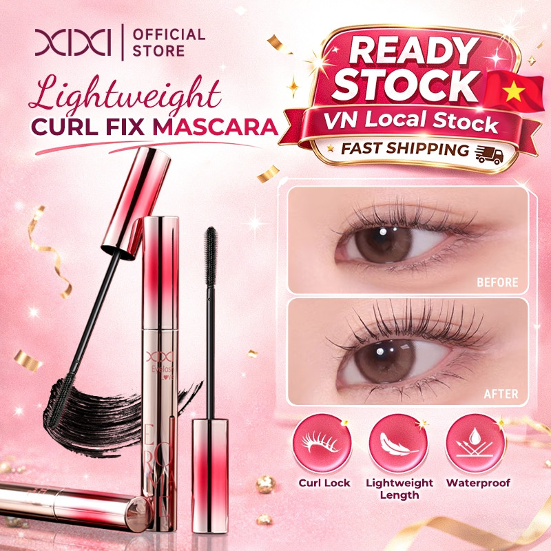 XIXI D917 Mascara Làm Cong Dài Mi, Chống Nước Lâu Trôi, Tơi Mi Không Vón Cục, Chuốt Mi Nhẹ Mắt, Curl Fix Mascara
